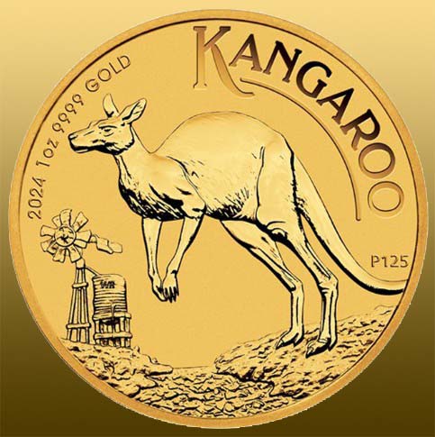 !!! Ročník 2024 - King Charles III Australian Kangaroo 1 Oz 999,9/1000 Au - od výroby v ochrannej plastovej bublinke