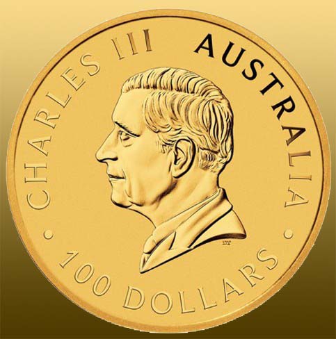 !!! Ročník 2024 - King Charles III Australian Kangaroo 1 Oz 999,9/1000 Au - od výroby v ochrannej plastovej bublinke
