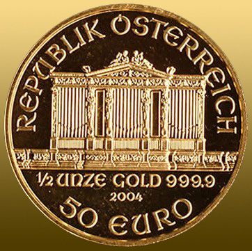 !!! Ročník 2025: Wiener Philharmoniker 1/2 Oz 999,9/1000 Au - ročník 2025